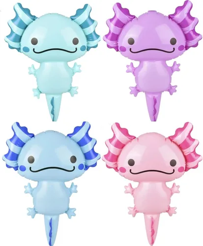 HAPPY DEALS ~ Axolotl Inflate | Juego de 2 | 24 pulgadas | Dos juguetes inflables de piscina y decoraciones de fiesta