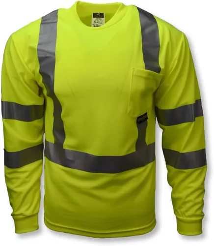 Miniatura 3 de Radians ST21-3PGS-2X Clase 3 Camiseta de seguridad de manga larga Max-Dri con malla transpirable, 2X-Grande, Verde