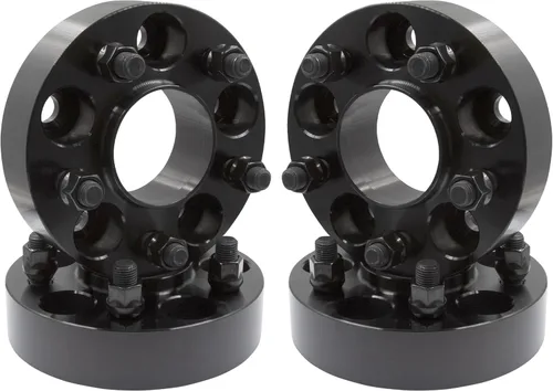 Miniatura 11 de Wheel Accessories Parts 2 espaciadores de rueda centrados en buje 5 en 4.724 in 0.197x4.724 in 0.787 in grueso 2.857 in Hub M14x1.5 14x1.5 rosca