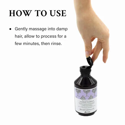 Miniatura 4 de Davines Champú calmante Naturaltech, limpieza suave mientras alivia la picazón en cuero cabelludo sensible, 8.45 onzas líquidas