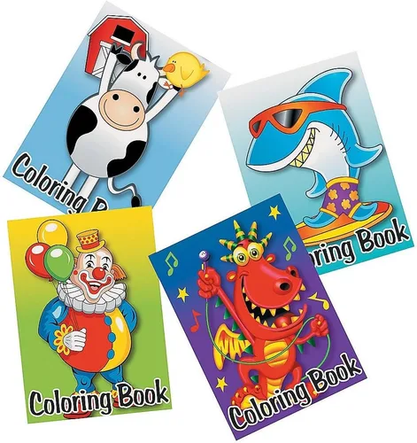 Paquete de 72 libros de niños para colorear libros, genial para recuerdos de cumpleaños, variedad de diseños