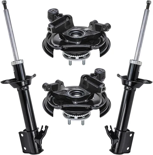 Miniatura 35 de Detroit Axle - Kit de nudillos traseros izquierdo FWD para Hyundai Santa Fe 2007-2009 Veracruz 2007-2012, reemplazo del conjunto de cojinete