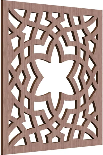 Miniatura 53 de París - Paneles de pared decorativos de madera con calado, extra pequeños, 7 3/8 pulgadas de ancho x 7 3/8 pulgadas de alto x 1/4 pulgadas de alto