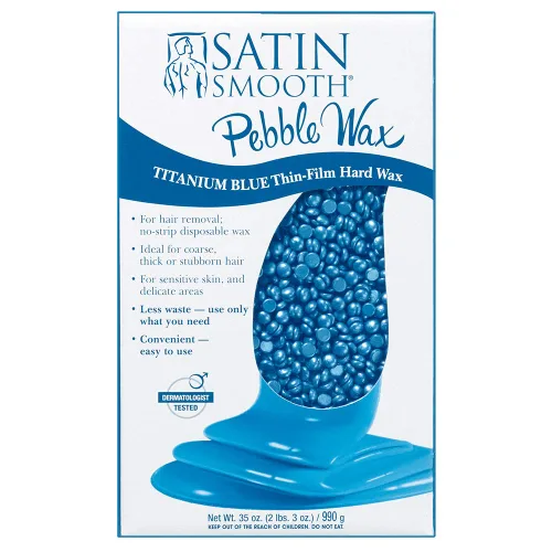Miniatura 9 de Satin Smooth Cera de guijarros de cereza silvestre Cera dura con vitamina E Ideal para todo tipo de piel y áreas delicadas, 35 onzas Wild Cherry