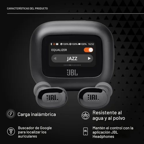 Miniatura 4 de JBL Live Buds 3 - Auriculares tipo bolígrafo inalámbricos genuinos con cancelación de ruido, 40 horas totales de reproducción, carga inalámbrica, 6