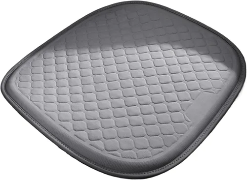 Cojín suave de panal de abeja de 48 x 49 pulgadas, cojín de asiento de gel refrescante, con alivio de la presión del dolor de coxis para oficina,