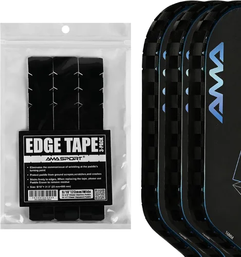 Miniatura 37 de PICKLETECH Cinta de protección de pala de pickleball – Protector de borde de cabeza de paleta – Cinta de protección de borde de raqueta ajuste