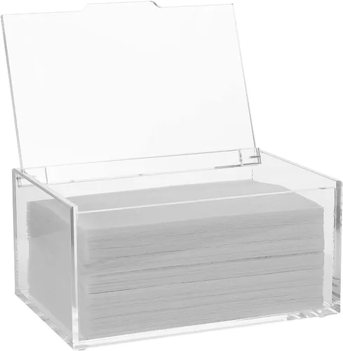 Miniatura 7 de rejomiik Soporte de hojas para secadora de acrílico, dispensador de hojas con tapa, para lavandería, suavizante, organización de almacenamiento