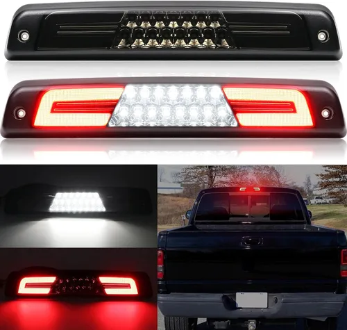 Miniatura 8 de Tercera luz de freno LED para Ram 1500 2019 2020 2021 2022 2023 2024 (no compatible con TRX/cámara/Classic), lámpara trasera central de alto montaje
