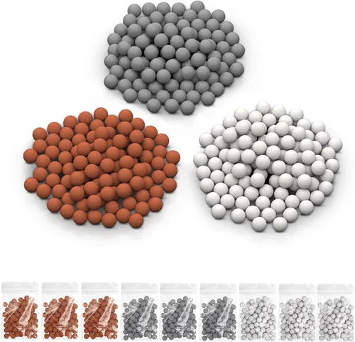 Miniatura 7 de YDmeet Bolas minerales de repuesto para repuestos de cabezal de ducha filtrado, cuentas suavizantes de agua, bola de piedra de filtración