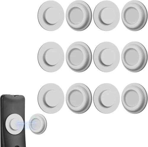 Miniatura 10 de Paquete de 6 soportes magnéticos para control remoto – Soporte de pared magnético de silicona mejorado para TV, ventilador y aire acondicionado