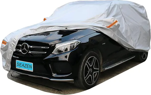 Miniatura 10 de SEAZEN Funda impermeable para automóvil SUV para todo tipo de clima, cubierta de automóvil para exteriores, protección contra el viento y la nieve