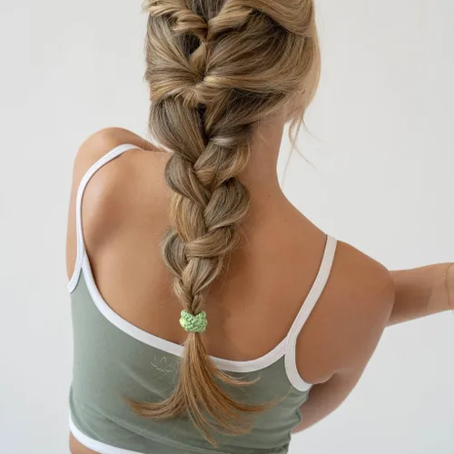 Miniatura 8 de L. Erickson Lazos para el cabello grueso, paquete de 15 tubos para poni Grab & Go - Bandas sin arrugas sin daños con fuerte sujeción para mujeres