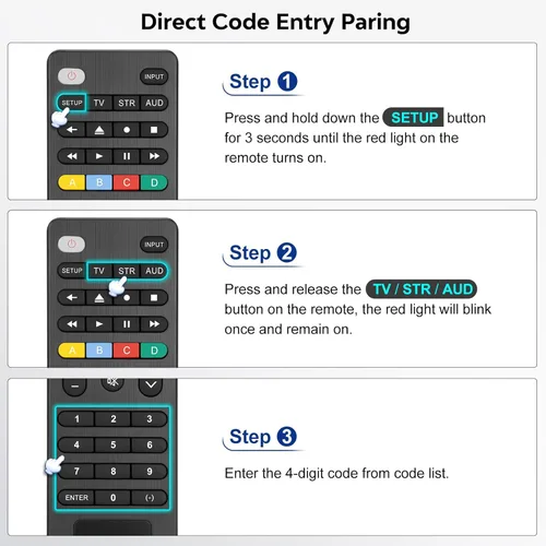 Miniatura 5 de Control remoto universal para TV compatible con Samsung/LG/Vizio/Hisense/Sony/Philips/Onn/Sharp/RCA/Element/Westinghouse/Sanyo/Emerson TV y más
