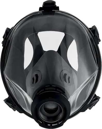 MIRA Safety CM-I01 Máscara de gas de cara completa de grado industrial con compatibilidad de filtro NATO de 40mm y diseño avanzado de válvula