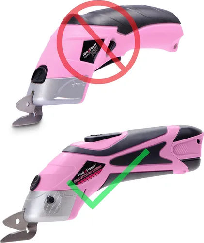 Miniatura 3 de Cuchilla de repuesto de cartón y metal para tijeras eléctricas inalámbricas Pink Power HG2043 de iones de litio de 3.6 V, color rosa