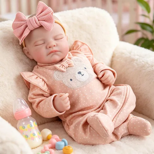Miniatura 6 de Milidool Muñecas de bebé Reborn, 20 pulgadas, vinilo suave, realista, muñeca de bebé recién nacida, accesorios de muñecas de bebé realistas con caja