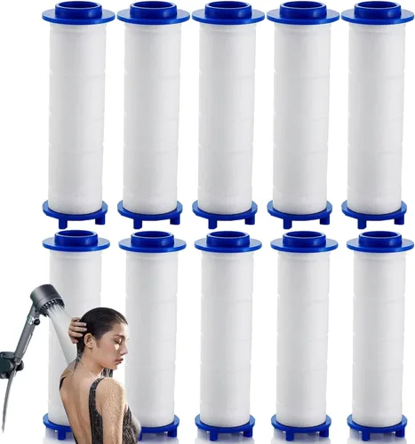 10/20 Pcs ShowerHead Filters, 2.75/2.95/3.35/3.75 Inch Shower Head Filters PP Cotton Replacement Cartridge, Water Filter Core Cotton For Handheld