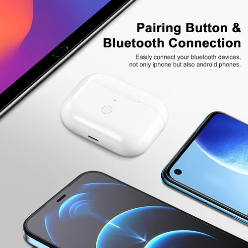 Miniatura 2 de Funda de carga inalámbrica compatible con AirPod Pro de 1ª y 2ª generación con carga USB-C, repuesto de funda de cargador Air Pod Pro 1 2 con botón