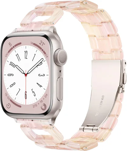 Miniatura 15 de Correa ligera de Apple Watch para Apple Watch, de resina en forma de D, compatible con hebilla de acero inoxidable para Apple Watch Ultra 2, 1