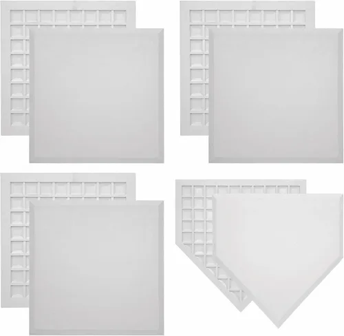 Miniatura 6 de Champion Sports Rubber Bases & Home Plate, Waffle Bottom Non-Slip Indoor/Outdoor Use, Heavy-Duty Rubber, Singles and Sets