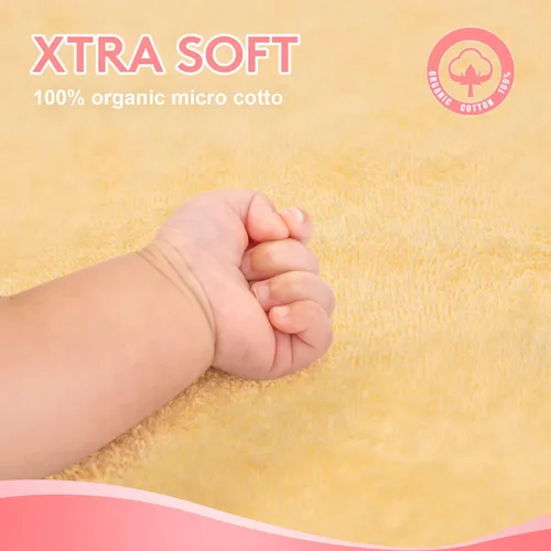 Miniatura 3 de TBEZY Toalla con capucha para niños, 100% algodón, ultra suave, con diseño único de animales, grande para niños de 3 a 10 años (Pollito)