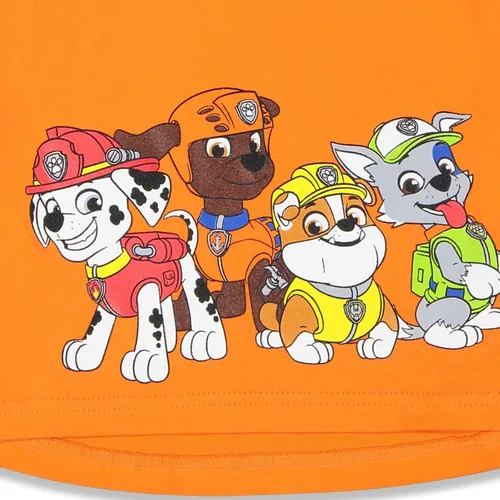 Miniatura 5 de Nickelodeon Paw Patrol - Conjunto de camiseta sin botones y pantalones cortos de felpa francesa, tallas de bebé a niño grande (12 meses - 10-12)