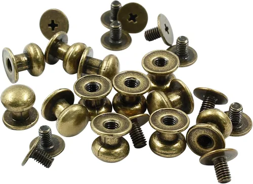 Miniatura 5 de Biaungdo 12 piezas tiradores de cajón mini de 0.31" x 0.39" pulgadas, pomos redondos para gabinete, tiradores para tocador armario cofre cajón cajas