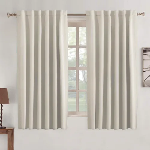 Miniatura 107 de Turquoize Cortinas Opacas para Tratamiento de Ventana con Trabillas Traseras para Sala de Estar/Dormitorio, Tratamientos de Ventana con Aislamiento