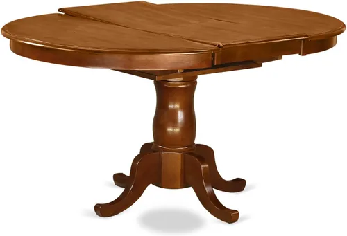 Miniatura 4 de East West Furniture POPL7-SBR-W - Juego de 7 piezas compuesto por una mesa ovalada de madera con hoja de mariposa y 6 sillas de comedor, 42 x 60