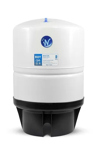 Miniatura 14 de Tanque de almacenamiento de agua a presión - Tanque de agua de ósmosis inversa con conexiones de acero inoxidable y válvula de bola - Sistema