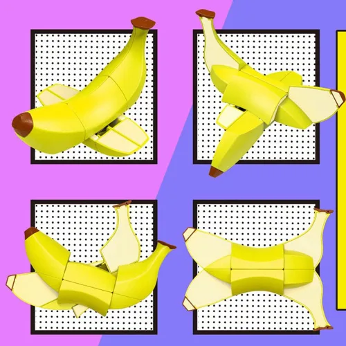 Miniatura 7 de Juego de 3 cubos de velocidad mágica de frutas, sin calcomanías, rompecabezas para niños, juguetes de rompecabezas para adultos y niños, el mejor