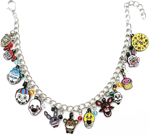 Miniatura 2 de Pulsera con dije de terror Night Freddy para mujeres y niñas