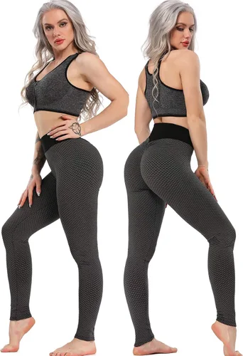 Miniatura 104 de SEASUM - Pantalones de yoga de cintura alta para mujer, con control de abdomen y realce de glúteos, leggings favorecedores para entrenar y correr