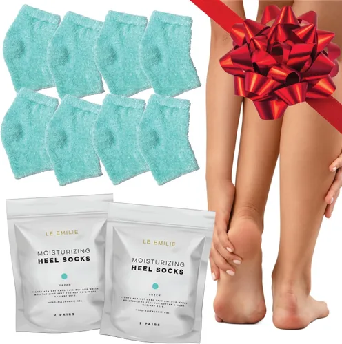 Miniatura 8 de Calcetines de gel hidratante de 5 dedos Perfectos para curar talones y pies agrietados secos Infundido con mezcla de aromaterapia de lavanda