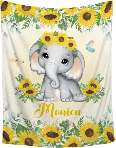 Miniatura 28 de Manta personalizada de franela de vellón de mariposa para bebé, manta de regalo personalizada con nombre, manta ligera y suave, bonita manta