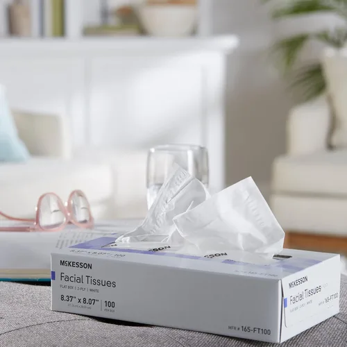 Miniatura 9 de McKesson Cajas de pañuelos faciales [100 unidades] tejido, 2 capas