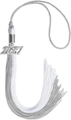 Miniatura 117 de Endea Graduation Borla de doble color con gota de fecha plateada (negro/oro antiguo, 2025)