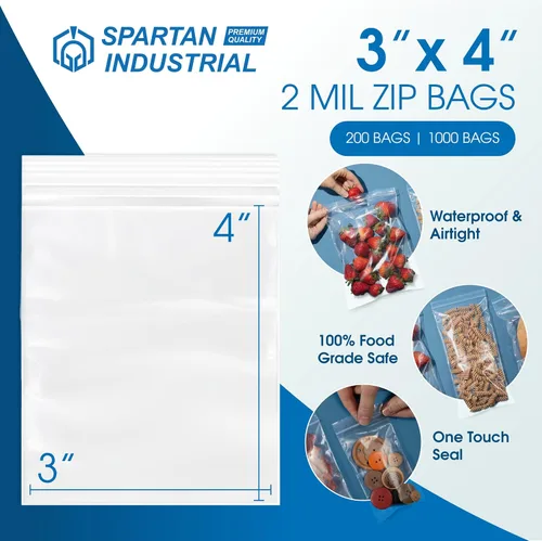 Miniatura 2 de Bolsas reutilizables, 1000 unidades, con cierre