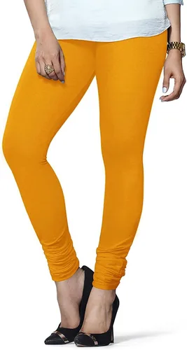 Miniatura 12 de ladyline Leggings Churidar elásticos de algodón para mujer Extra largos de longitud completa de cintura alta Talla regular y grande Pantalones