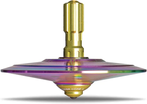 Miniatura 14 de Tops OVNI - Altura 611 Top giratorio de metal Inspirado en el incidente OVNI de la Unión Soviética de 1986 Cuerpo OVNI de aluminio plateado