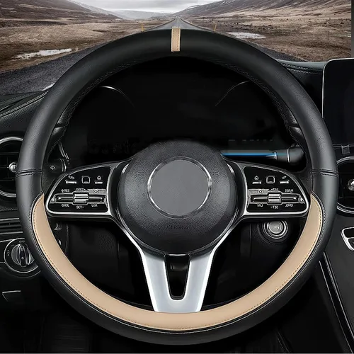 Miniatura 10 de Ajuste personalizado para cubierta de volante de automóvil de Mazda, cubierta de volante de cuero Nappa antideslizante, diseñada para accesorios
