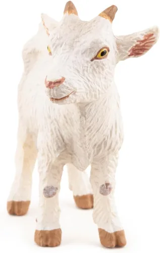 Miniatura 7 de Papo - Figura realista de cabra blanca - A partir de 3 años - Colección Farm Life - Animales educativos de granja - Juguete de idea de regalo