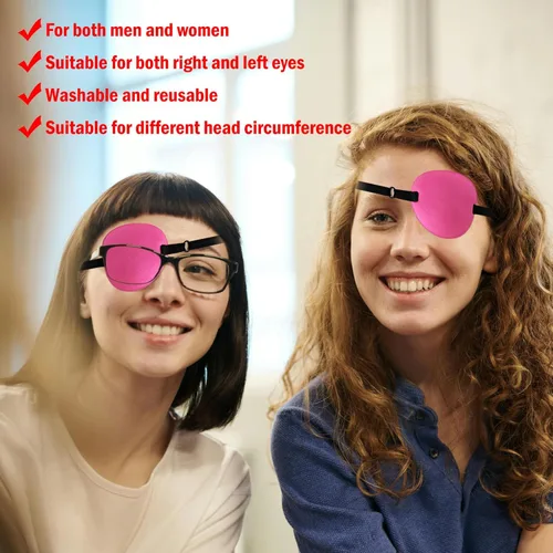 Miniatura 3 de 2 piezas, parche para los ojos, parches médicos para ambliopía, parche para ojos perezosos, parche ocular ajustable, para ojos izquierdo o derecho