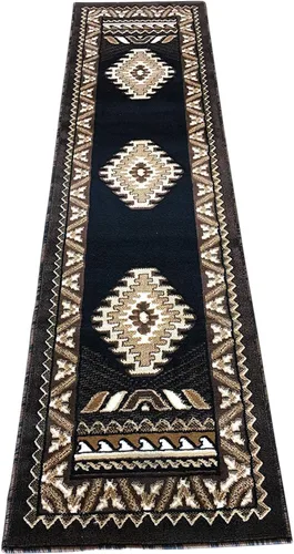 Miniatura 46 de YHSF Alfombra del suroeste para sala de estar, dormitorio, cocina y más, fácil de limpiar, suave y duradera, alfombra tribal nativa americana, a