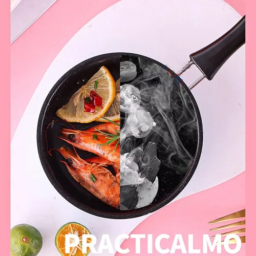 Miniatura 4 de VBESTLIFE Mini sartén, mini sartén de acero para huevos y tortillas con mango largo, sartén de 4.9 pulgadas, ahorro de energía para calentamiento