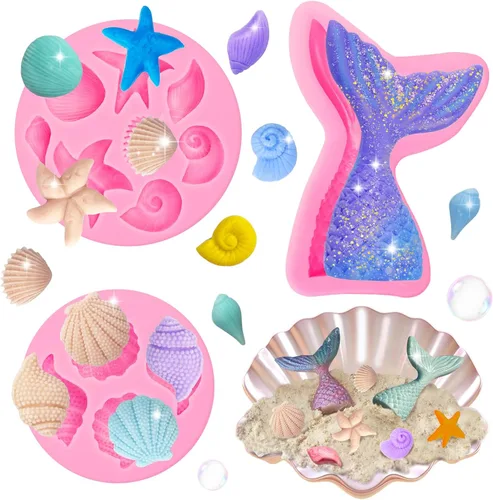 Miniatura 14 de 2 piezas de moldes de silicona con forma de flores, moldes de silicona para fondant y pastel, moldes de arcilla polimérica con forma de flor