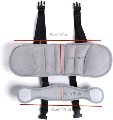 Miniatura 2 de Banda de soporte para la cabeza del asiento de automóvil, alivio del cuello del asiento de automóvil de seguridad, asiento de automóvil ajustable
