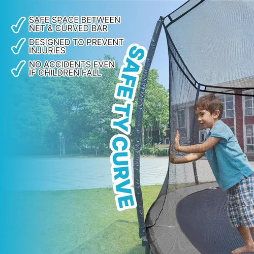 Miniatura 2 de LeJump Trampolín para exteriores sin resorte de 14 pies, 12 pies, 10 pies, con red, trampolines grandes aprobados por ASTM para niños y adultos