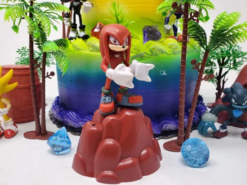 Miniatura 3 de SONIC and Friends - Decoración para pastel de fiesta de cumpleaños con figuras de Sonic y accesorios decorativos